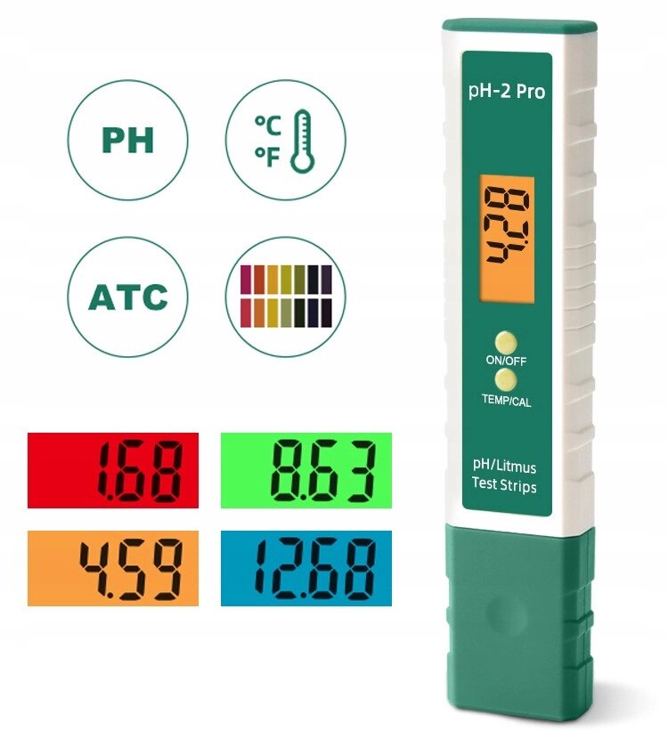 Електронний вимірювач Tessa Ph-2 Pro Tester Atc з автокалібруванням від компанії Інтернет-магазин EconomPokupka - фото 1