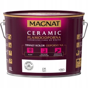 Фарба для керамічних стін Magnat Ceramic C45 10 л біла матова