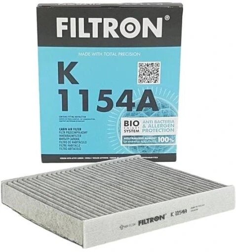 Фільтр Filtron K 1154a кабіновий для вентиляції пасажирського простору K1154a Ford Volvo від компанії Інтернет-магазин EconomPokupka - фото 1