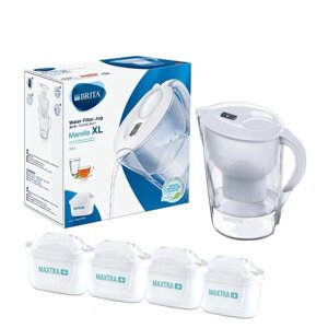 Фільтр-глечик для води Brita Marella XL White + 4 фільтруючі картриджі