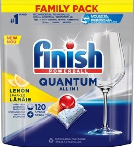 Finish Quantum All-in-1 120 лимонних капсул