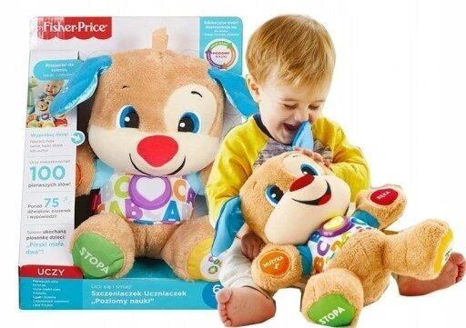 Fisher-price Learn And Laugh Puppy Student плюшевий собачка школярка Price Fpm71 від компанії Інтернет-магазин EconomPokupka - фото 1