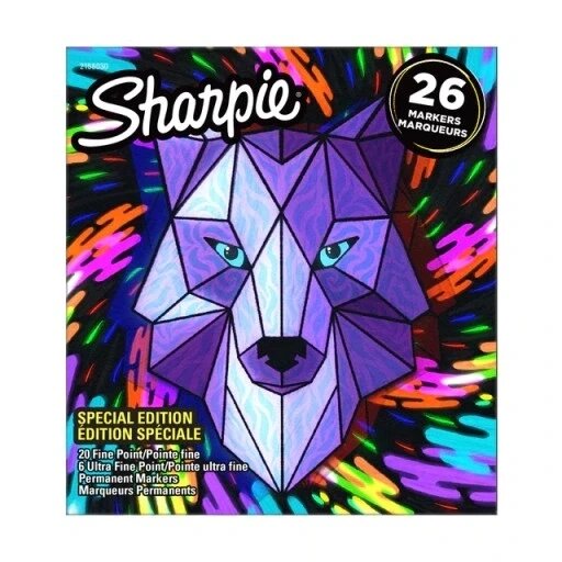 Фломастери 26 шт набір маркерів Sharpie 26 Wolf 2158030 від компанії Інтернет-магазин EconomPokupka - фото 1