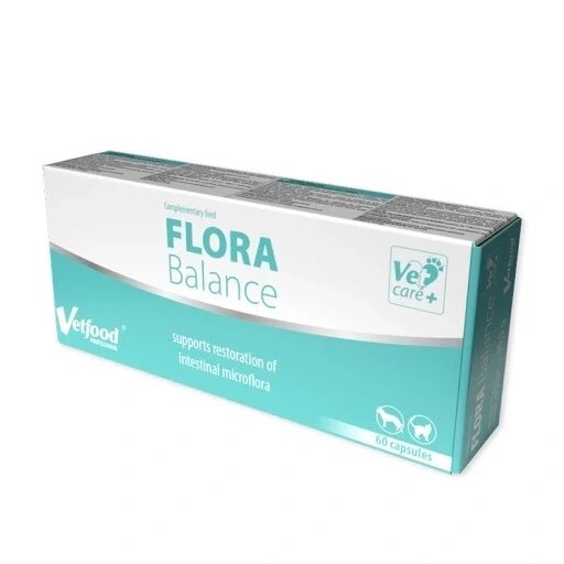 Flora Balance 60 капсул Пробіотик Собаки Коти Vetfood від компанії Інтернет-магазин EconomPokupka - фото 1