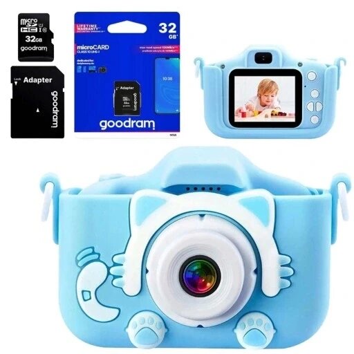 Фотоапарат для дітей Kruzzel Camera For Children Digital 32gb Photo Card 3 Mpx 5 ігр + карта 32 гб 22295 від компанії Інтернет-магазин EconomPokupka - фото 1