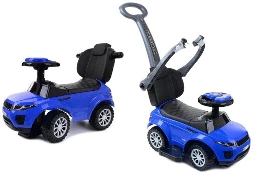 Funfit Kids 1622 Blue Rideon велика машина On Walker Push 3в1 з сигналом від компанії Інтернет-магазин EconomPokupka - фото 1