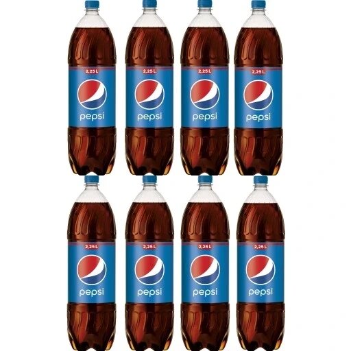 Газований напій Pepsi велика пляшка 2,25 л 8 штук від компанії Інтернет-магазин EconomPokupka - фото 1