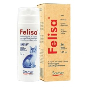 Гель для боротьби з запахом Scanvet Felisa 100 мл новаторська L-лізина