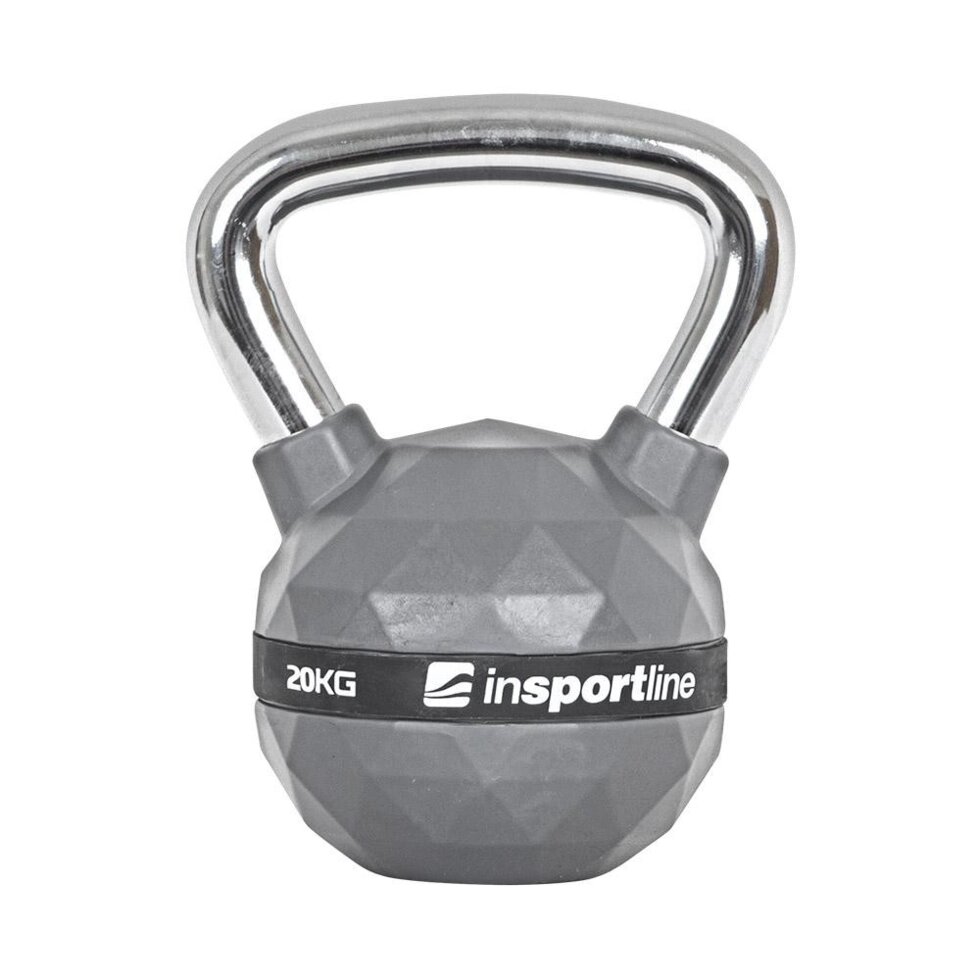 Гиря inSPORTline Kettlebell PU 20kg (21645) від компанії Інтернет-магазин EconomPokupka - фото 1