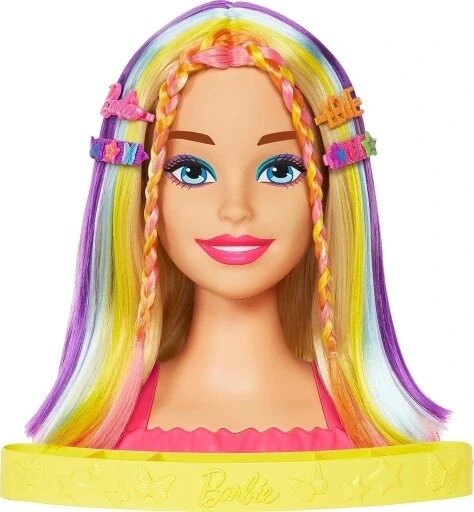 Голова для укладки Barbie Neon Blonde Hmd78 Mattel від компанії Інтернет-магазин EconomPokupka - фото 1