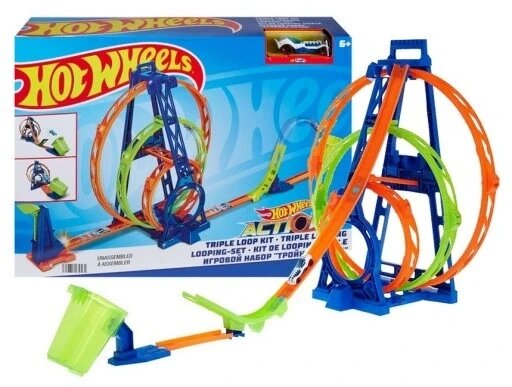 Hot Wheels Action Triple Loop Hmx37 Kit Glc96 гусениця від компанії Інтернет-магазин EconomPokupka - фото 1