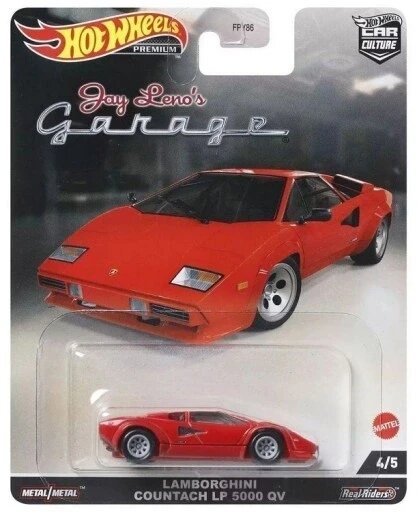 Hot Wheels Premium Car Lamborghini Countach авто культура гараж джей лено Lp 5000 Hck09 Mattel від компанії Інтернет-магазин EconomPokupka - фото 1