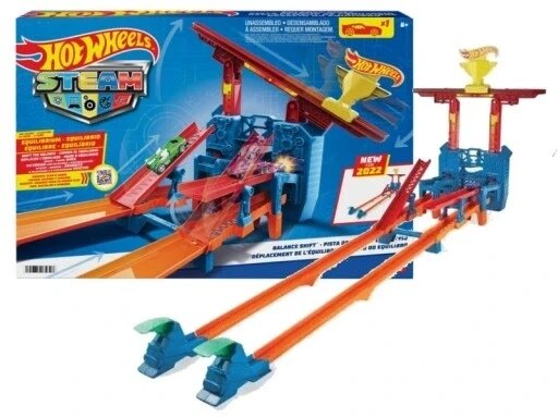 Hot Wheels Track Tracks Launcher Kit Challenge Balance Luncher Set + авто Mattel Hdy48 від компанії Інтернет-магазин EconomPokupka - фото 1