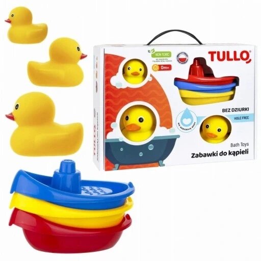 Іграшки для ванни Tullo 6 шт набір без дірок 516 від компанії Інтернет-магазин EconomPokupka - фото 1