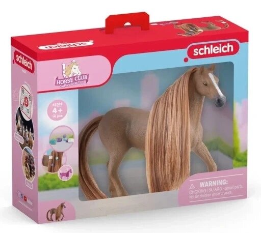 Іграшковий кінь Schleich 42582 з аксесуарами коричневий чистокровний від компанії Інтернет-магазин EconomPokupka - фото 1