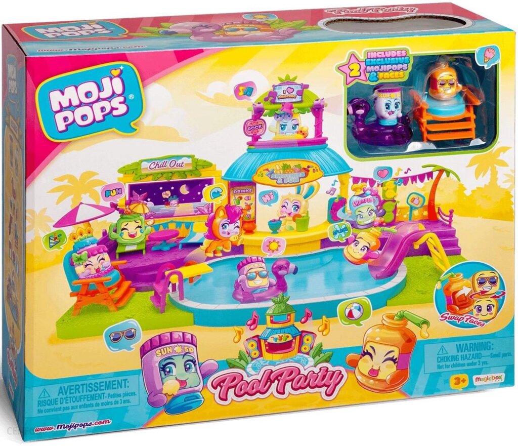 Ігровий набір з фігурками Mojipops S Playset 1x2 Pool Party від компанії Інтернет-магазин EconomPokupka - фото 1