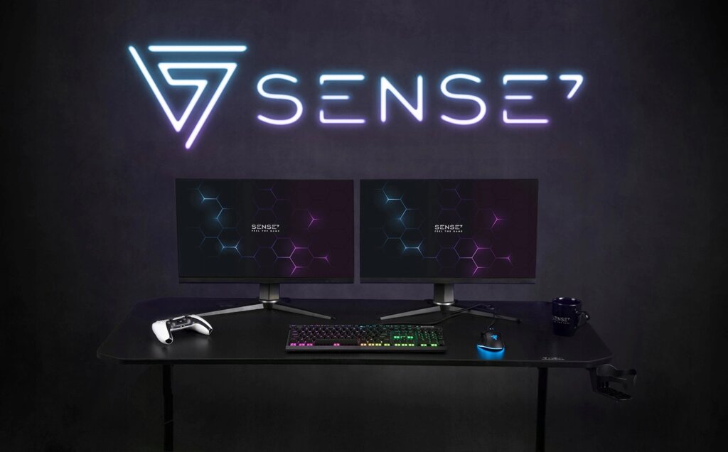 Ігровий стіл Sense7 140 шт. 75 60 см для комп'ютера додаткові аксесуари 140x60x75 від компанії Інтернет-магазин EconomPokupka - фото 1