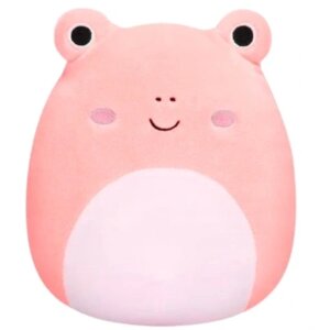 Іграшка-тисканка Squishmallows рожева плюшева жаба венді 30 см