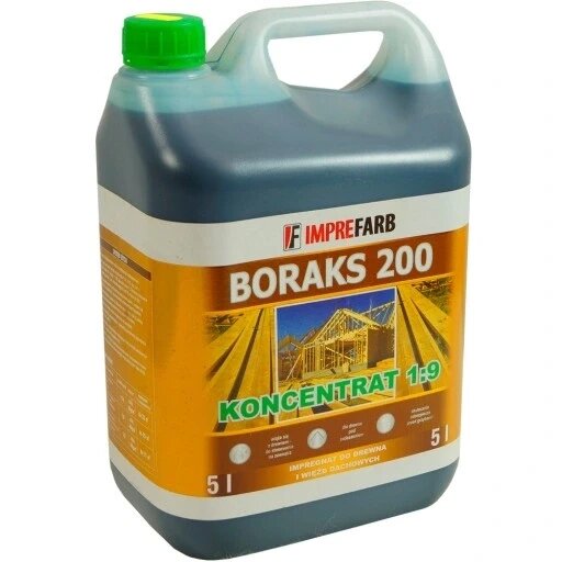 Imprefarb для будівельного дерева Borax 200 зелений 5л імпрегнант для дахової плітні концентрат 1:9 боракс від компанії Інтернет-магазин EconomPokupka - фото 1