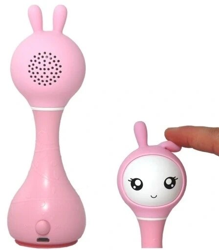 Інтерактивне рожеве брязкальце Alilo Smarty Bunny R1 Al-r1-p-pl від компанії Інтернет-магазин EconomPokupka - фото 1