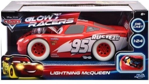 Jada Toys Disney Pixar Cars Lightning Mcqueen Glow 253084003 автомобілі 1:24 4006333086465 від компанії Інтернет-магазин EconomPokupka - фото 1