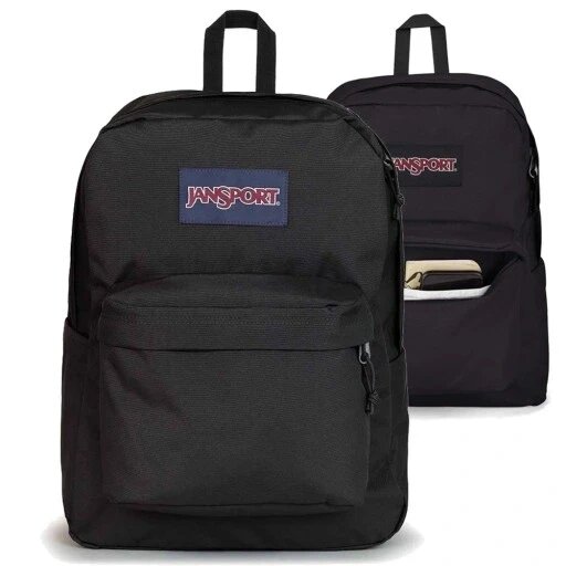 Jansport шкільний рюкзак Superbreak Plus чорний молодіжний від компанії Інтернет-магазин EconomPokupka - фото 1