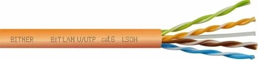 Кабель Bitner LSOH cat. 6 UTP помаранчевий 100м від компанії Інтернет-магазин EconomPokupka - фото 1