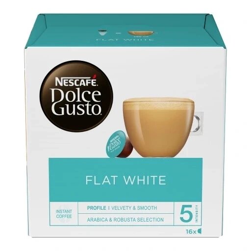 Капсули для Dolce Gusto Nescafe Dolce Gusto Flat White 16 шт. капсули Nescafe Dolce Gusto Flat White 16шт. Nescafe від компанії Інтернет-магазин EconomPokupka - фото 1