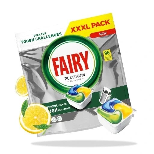 Капсули Fairy Platinum All In One для посудомийної машини з ароматом лимона 96 штук гіга-пакет від компанії Інтернет-магазин EconomPokupka - фото 1