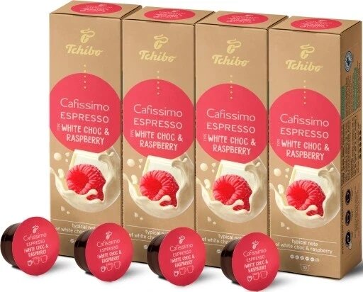 Капсули Tchibo Cafissimo White Choc & Raspberry 10 капсул 4 шт. від компанії Інтернет-магазин EconomPokupka - фото 1