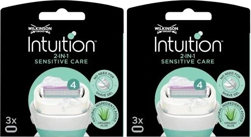 Картриджі для машинок Wilkinson Sword Intuition 6 шт. 6x леза Sensitive Care від компанії Інтернет-магазин EconomPokupka - фото 1