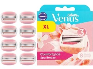 Картриджі для станків Gillette Venus 8 шт. Comfort Glide Spa Breeze оригінал