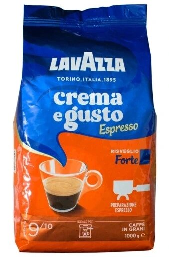 Кава Lavazza Crema e Gusto Forte в зернах 1 кг від компанії Інтернет-магазин EconomPokupka - фото 1