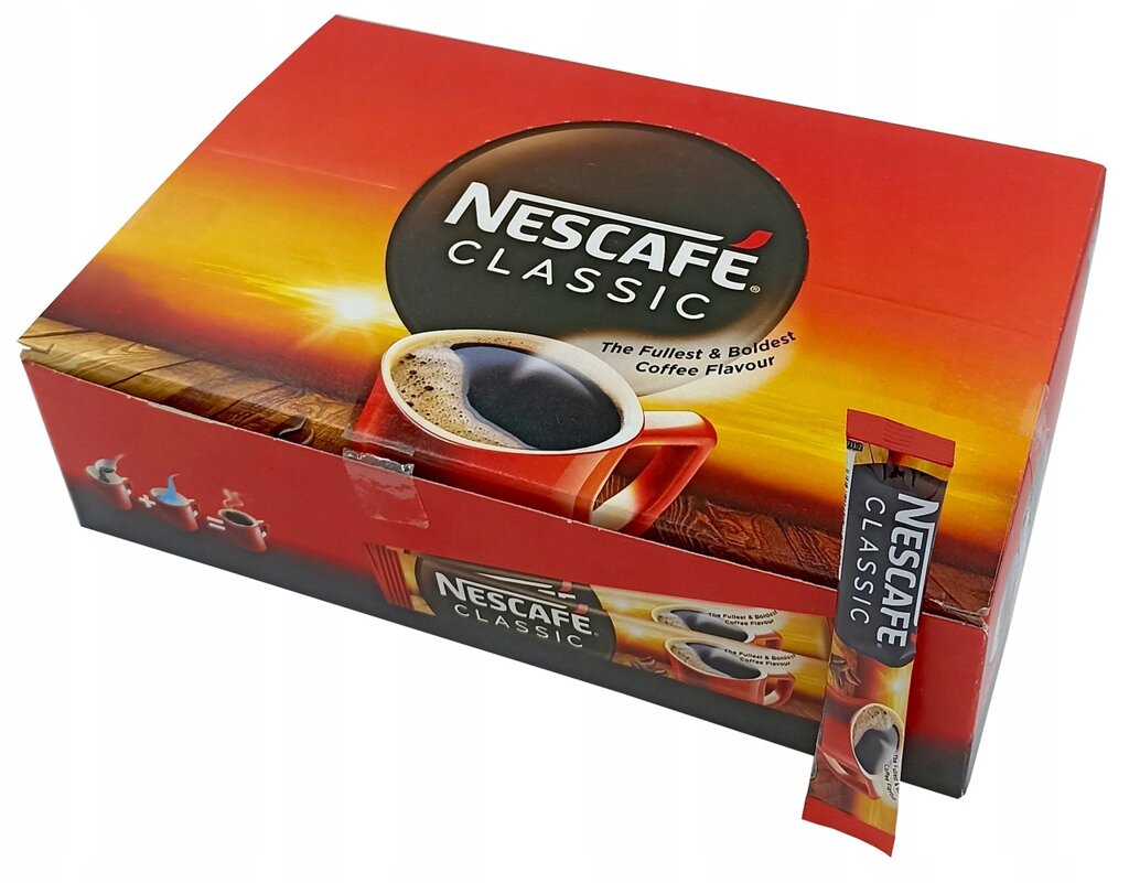 Кава в саше Nescafe 200 г 100 шт. Classic розчинна палички 100шт від компанії Інтернет-магазин EconomPokupka - фото 1