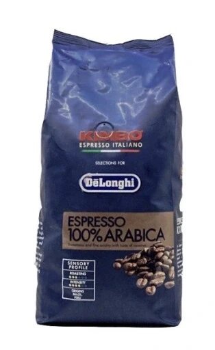 Кава в зернах Delonghi Kimbo Espresso 100% Arabica 1000 г від компанії Інтернет-магазин EconomPokupka - фото 1