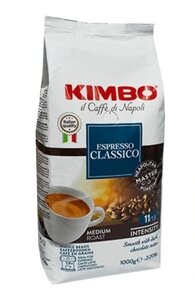Кава в зернах Kimbo Classico espresso в зернах 1000 г