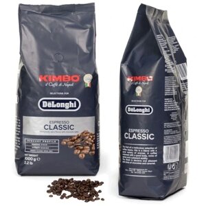 Кава в зернах Kimbo Delonghi Classic Espresso Arabica 1 кг