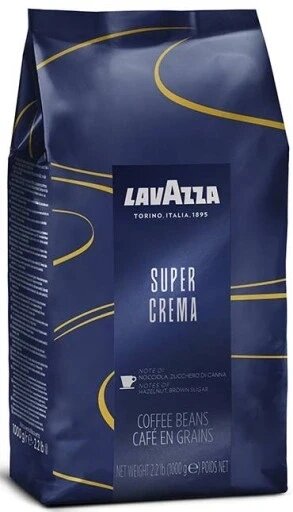 Кава в зернах Lavazza Super Crema 1000 г від компанії Інтернет-магазин EconomPokupka - фото 1