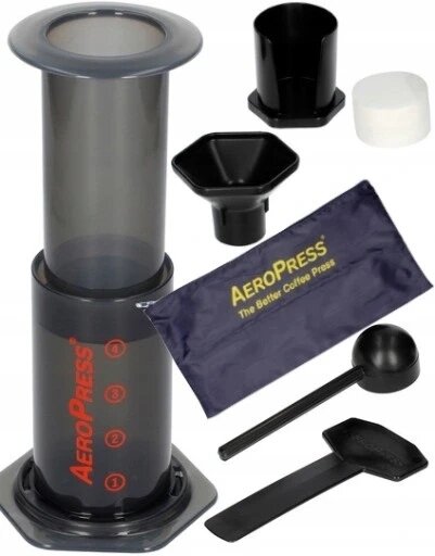 Кавоварка AeroPress 82R08 250 мл на 5 чашок з кришкою та фільтрами від компанії Інтернет-магазин EconomPokupka - фото 1