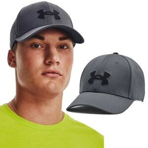 Кепка з візерунком Under Armour сірого кольору універсальний розмір бейсболка швидкосохнуча 1376701-012