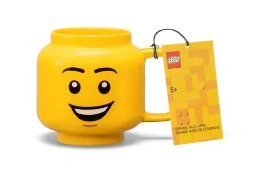 Керамічна кружка Lego Boy Smile L 530 мл від компанії Інтернет-магазин EconomPokupka - фото 1