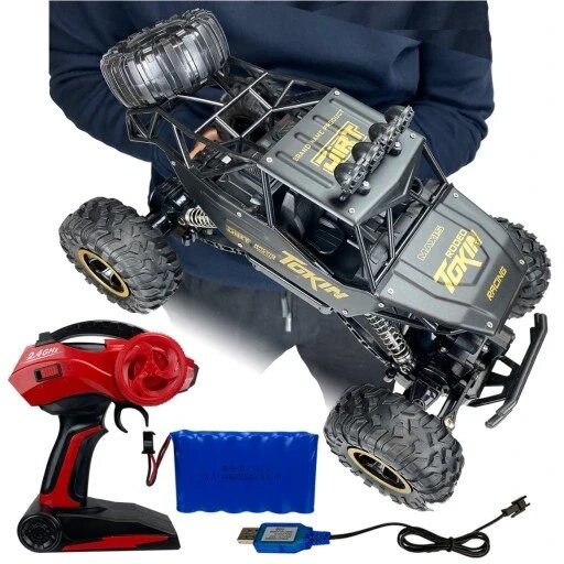 Керована машина позашляховик Cevennesfe Rock Grawler 4x4 Black Rc Car Monster Truck 5903816702425 від компанії Інтернет-магазин EconomPokupka - фото 1