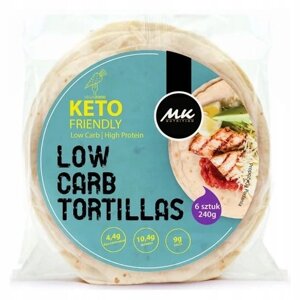 Keto Wrap Tortilla Кето тортілья білкова на 80% менше вуглеводів 3 x 6 шт. 240 г