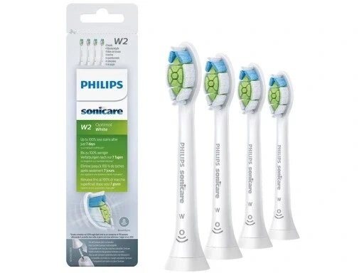 Кінчики для зубних щіток Philips Sonicare W2 Optimal білі 4 шт. насадка для зубної щітки Hx6064/10 від компанії Інтернет-магазин EconomPokupka - фото 1