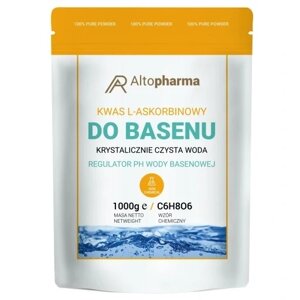 Кислота L-аскорбінова у порошку Alto Pharma 1 кг вітамін с для басейну води 1кг