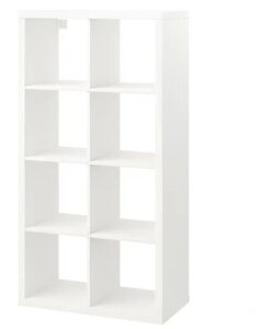 Книжкова шафа Ikea Kallax 77 см x 147 см x 39 см біла