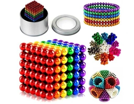 Кольорові блоки магнітні кульки Neocube 216 ел. 5 мм від компанії Інтернет-магазин EconomPokupka - фото 1