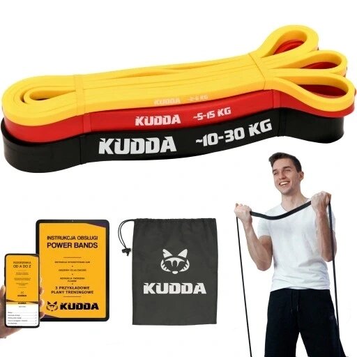 КОМПЛЕКТ ІЗ 3 РЕСІНЦІВ POWERBAND EXERCISE BANDS від компанії Інтернет-магазин EconomPokupka - фото 1