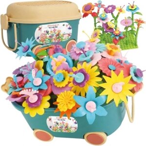 Конструктор квітковий в коробці Flowers Garden Construction Gardening Fun Box 139 елементів