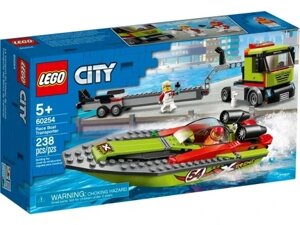 Конструктор LEGO City 60254 Транспортер гоночного човна